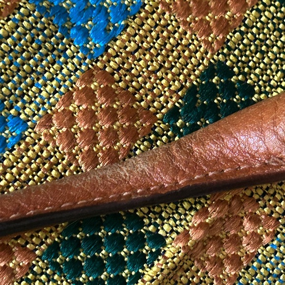 Piero Guidi Taupe Coated Leather Shoulder Hobo Bag Magic Circus *NO CHARM* - Picture 15 of 16